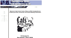 Desktop Screenshot of catscustomcycles.com